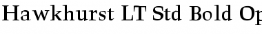 Hawkhurst LT Std Regular Bold Font