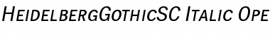 HeidelbergGothicSC Italic Font