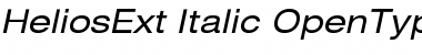 HeliosExt Italic Font