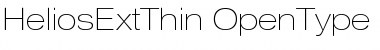HeliosExtThin Regular Font