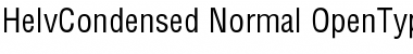 HelvCondensed Normal Font