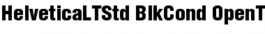 Helvetica LT Std Black Condensed