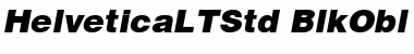 Helvetica LT Std Black Oblique