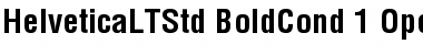 Helvetica LT Std Bold Condensed
