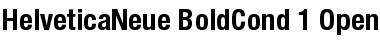 Helvetica Neue 77 Bold Condensed
