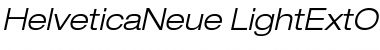 Helvetica Neue 43 Light Extended Oblique