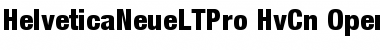 Helvetica Neue LT Pro 87 Heavy Condensed Font