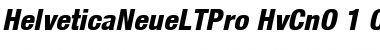 Helvetica Neue LT Pro 87 Heavy Condensed Oblique