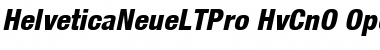 Helvetica Neue LT Pro 87 Heavy Condensed Oblique
