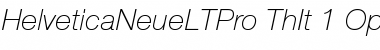 Helvetica Neue LT Pro 36 Thin Italic