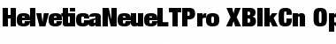 Helvetica Neue LT Pro 107 Extra Black Condensed Font