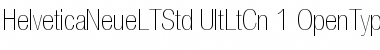 Helvetica Neue LT Std Font