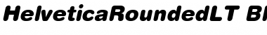 Helvetica Rounded LT Black Oblique Font