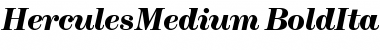 Hercules Medium Medium Bold Italic