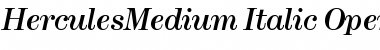 Hercules Medium Font