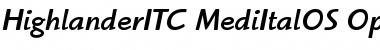 Highlander ITC Medium Italic OS