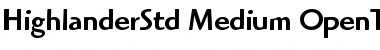 ITC Highlander Std Medium Font