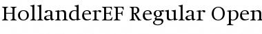 HollanderEF-Regular Regular Font