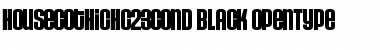 HouseGothicHG23Cond BLACK Font