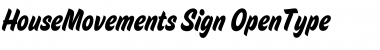 HouseMovements-Sign Regular Font