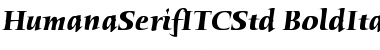 Humana Serif ITC Std Font