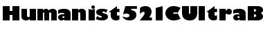 Humanist521C UltraBold BT Regular Font