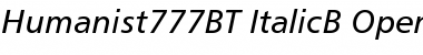 Humanist 777 Italic