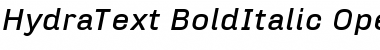 Download HydraText-BoldItalic Font