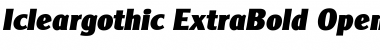 Icleargothic ExtraBold Font