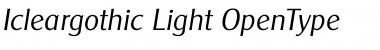 Icleargothic Light Font