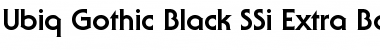 Ubiq Gothic Black SSi Extra Bold Font