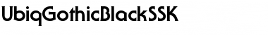 UbiqGothicBlackSSK Regular Font