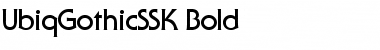 UbiqGothicSSK Bold Font