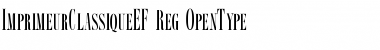 ImprimeurClassiqueEF Reg Font