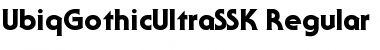 UbiqGothicUltraSSK Regular Font