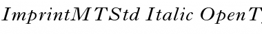 Imprint MT Std Font