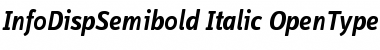 InfoDispSemibold Italic