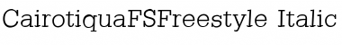 Download CairotiquaFSFreestyle Font