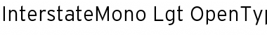 Interstate Mono - Lgt Font