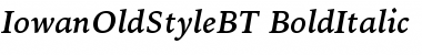 Bitstream Iowan Old Style Bold Italic Font