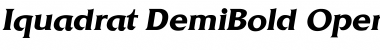 Iquadrat DemiBold Font