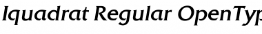 Iquadrat Regular Font