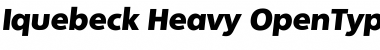 Iquebeck Heavy Font