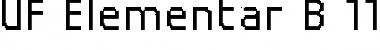 Download UF Elementar B 11.11.3 a Font