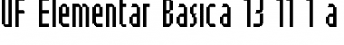 Download UF Elementar Basica 13.11.1 a Font