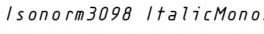 Isonorm3098 Font