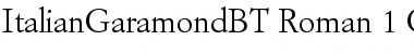 Italian Garamond Regular Font