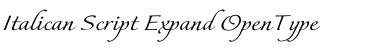 Italican Script Expand Regular Font