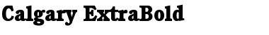 Calgary-ExtraBold Regular Font