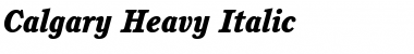 Calgary-Heavy Italic Font